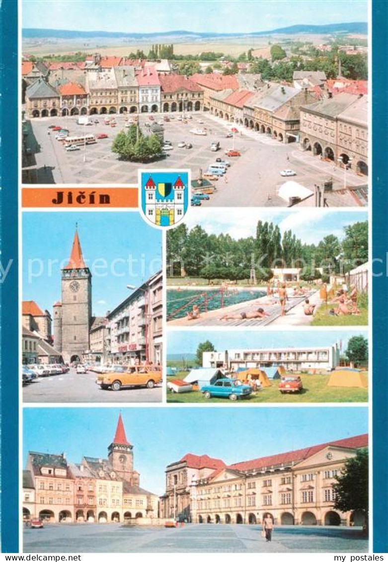 73790453 Jicin CZ Stadtansichten Platz Altstadt Freibad Campingplatz  - República Checa