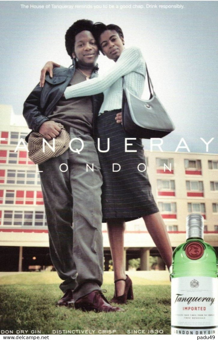 1carte  TANQUERAY - Reclame