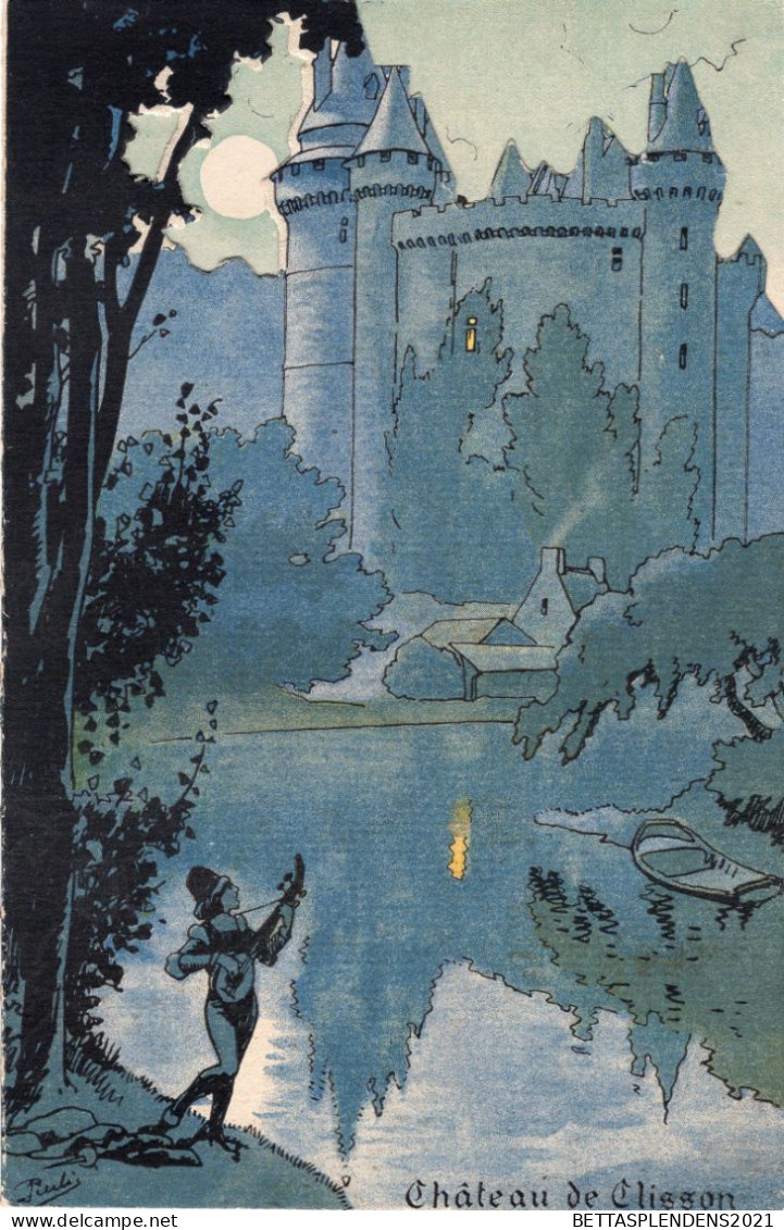 Menu 1913 En L'honneur De Mr JACK MAY - Illustration Le Château De CLISSON & Le Tournoi - Menú