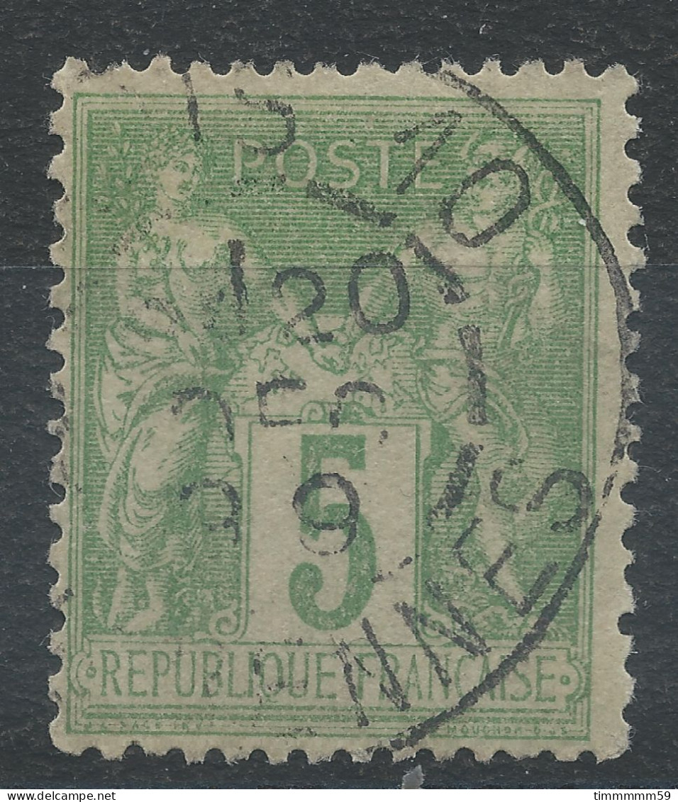 Lot N°82815   N°106, Oblitéré Cachet à Date De PARIS 10 "R.DE RENNES" - 1876-1898 Sage (Tipo II)