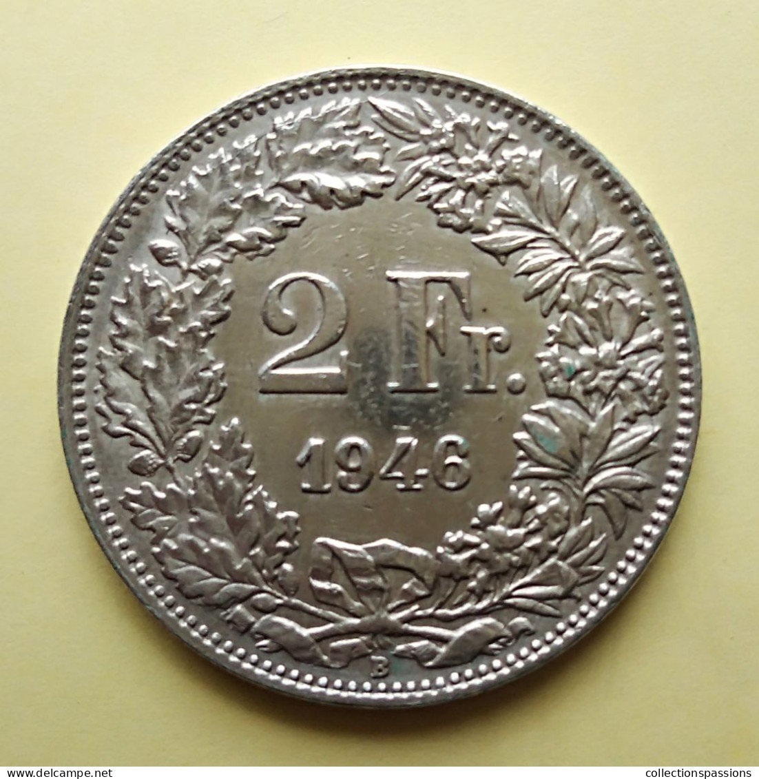 - SUISSE - 2 Francs - 1946 - Argent - - 2 Franken