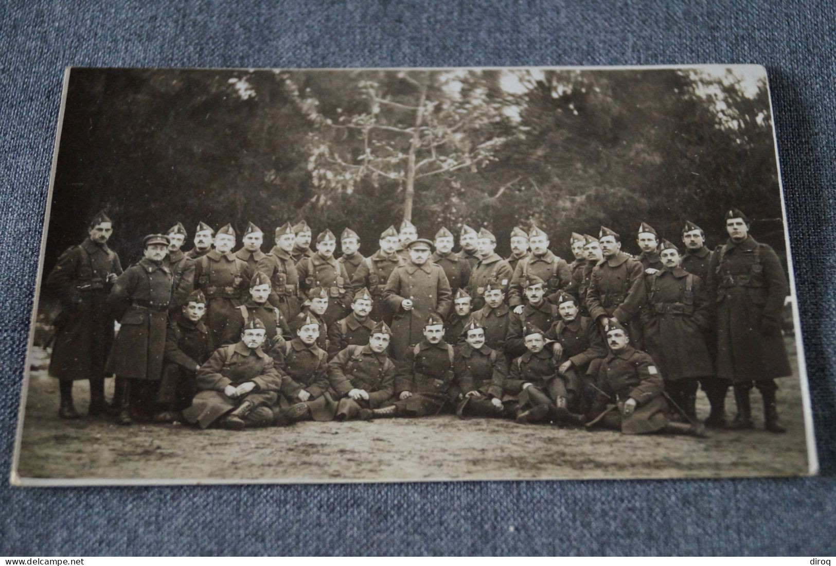 Photo Originale Guerre,1917-1918,groupe De Militaires - 1914-18