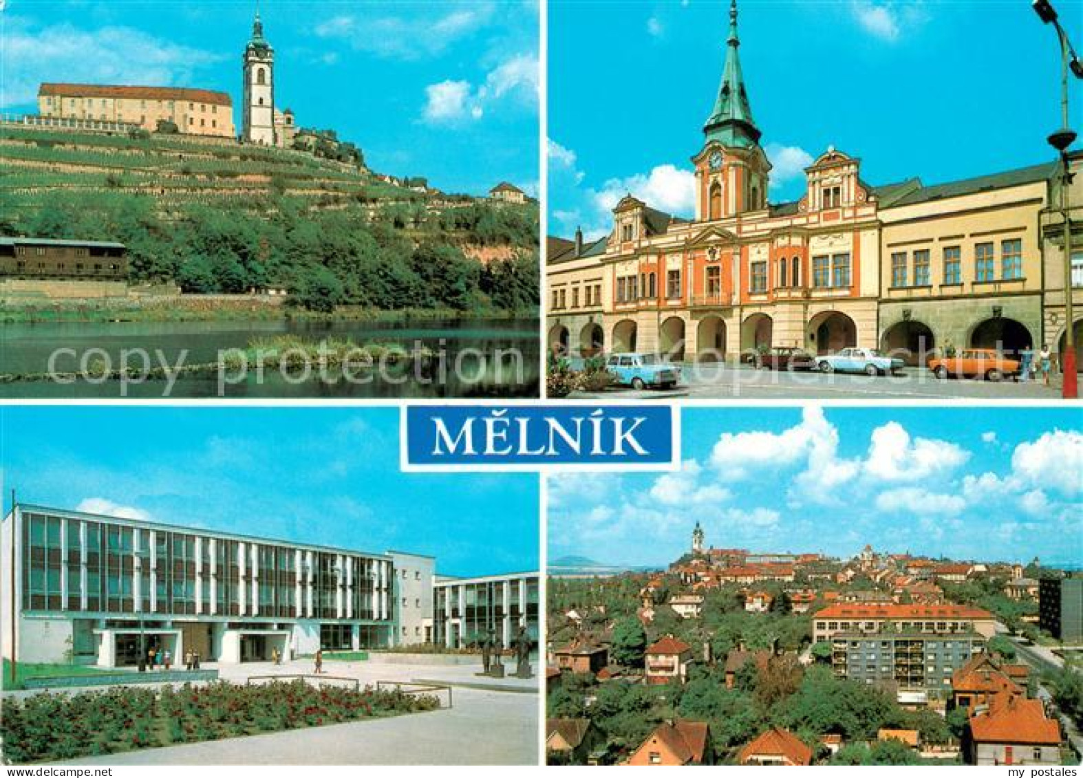 73790381 Melnik Czechia Schloss Rathaus Schule Stadtzentrum  - Tschechische Republik