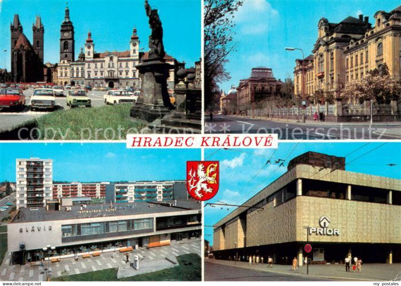 73790371 Hradec Kralove Koeniggraetz CZ Motive Altstadt Kirche Rathaus Denkmal M - República Checa