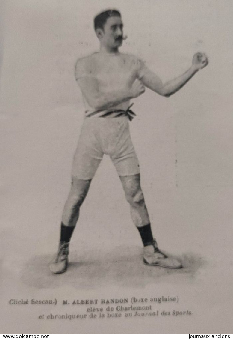 1899 BOXE FRANÇAISE - L'ASSAUT CHARLEMONT - Capitaine TAINE - MAINGUET - Albert RANDON - Mlle DE QUINCEY - Revues Anciennes - Avant 1900