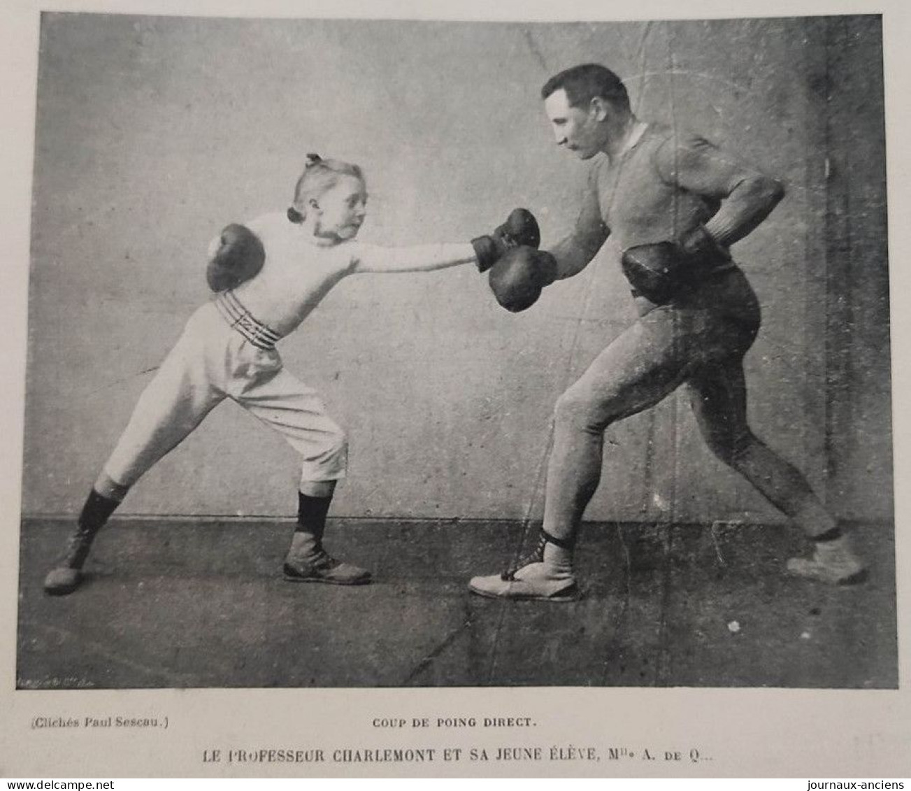 1899 BOXE FRANÇAISE - L'ASSAUT CHARLEMONT - Capitaine TAINE - MAINGUET - Albert RANDON - Mlle DE QUINCEY