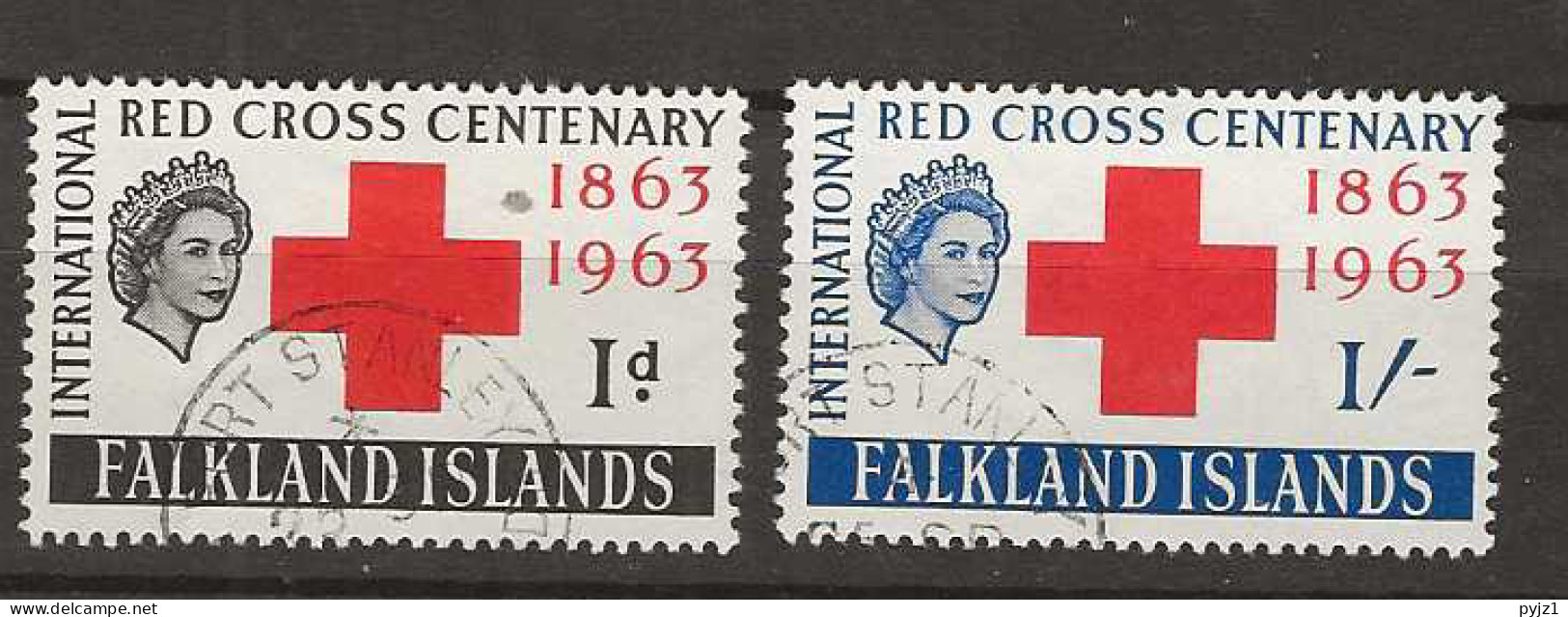 1963 USED Falkland Islands Mi 142-43 - Falklandeilanden