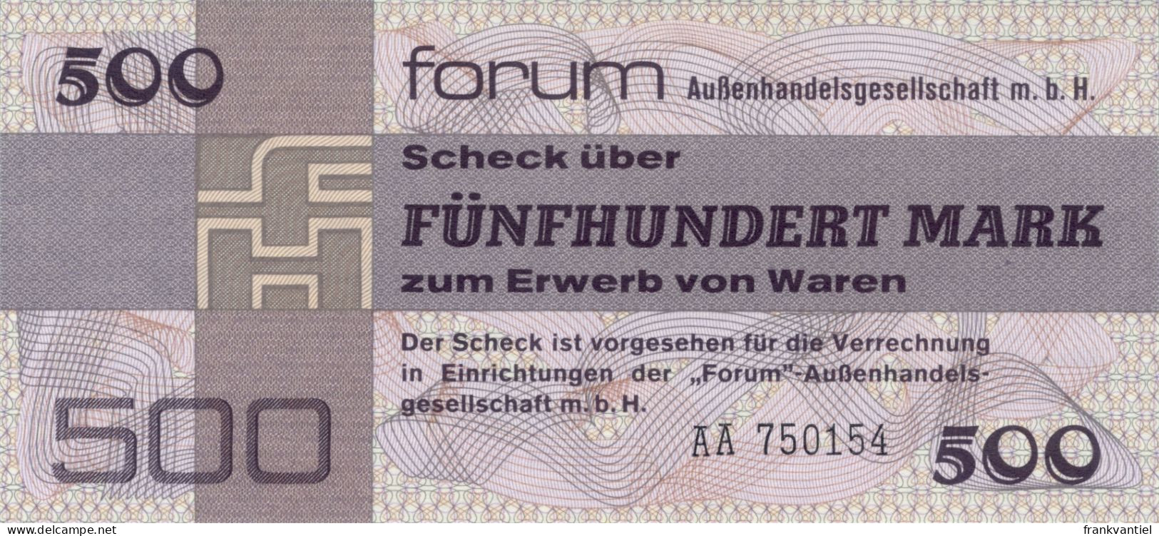 Germany Dem.Rep. / DDR 500 Mark 1979 FORUM UNC - [14] Forum-Aussenhandelsgesellschaft MBH