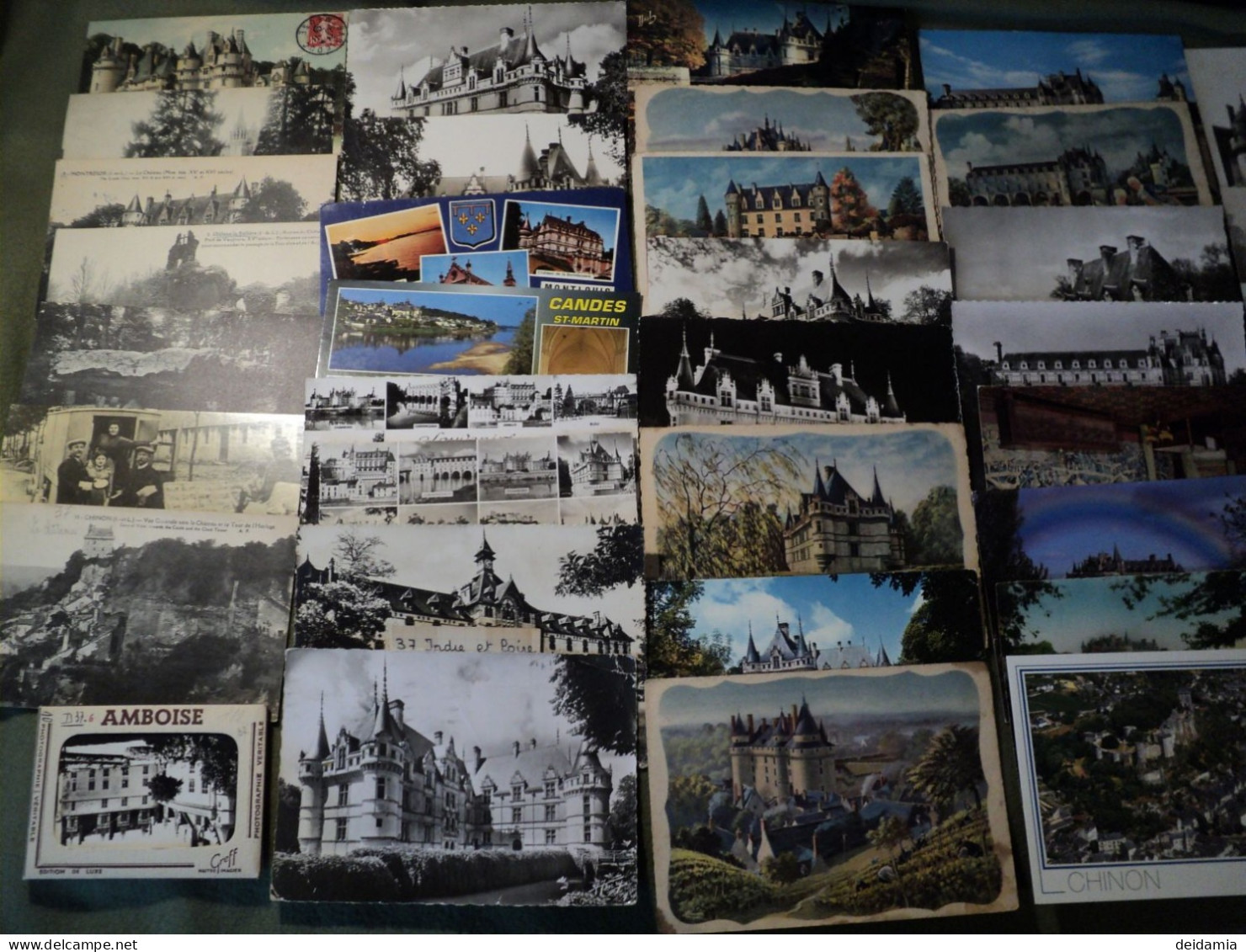 INDRE ET LOIRE. 37. LOT DE 40 CPA ET CPSM PLUS 10 PHOTOS. 1909 / 1990 QUELQUES UNES ILLUSTREES PAR CHARLES HOMUALK - Colecciones Y Lotes