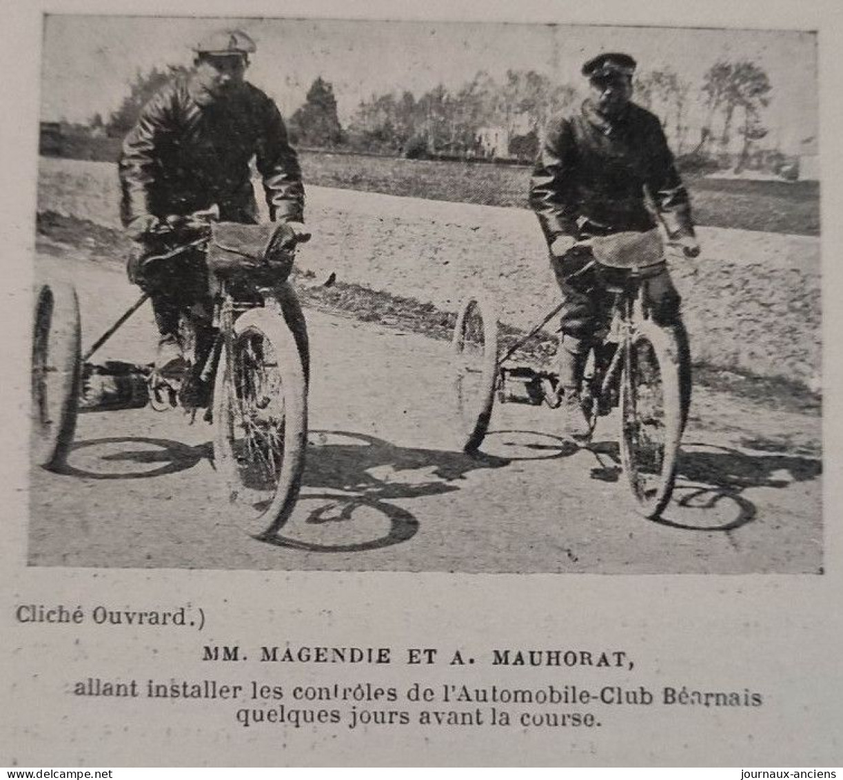 1899 COURSE AUTOMOBILES - PAU = BAYONNE = PAU - AUTOMOBILE CLUB BÉARNAIS - LA VIE AU GRAND AIR - Riviste - Ante 1900