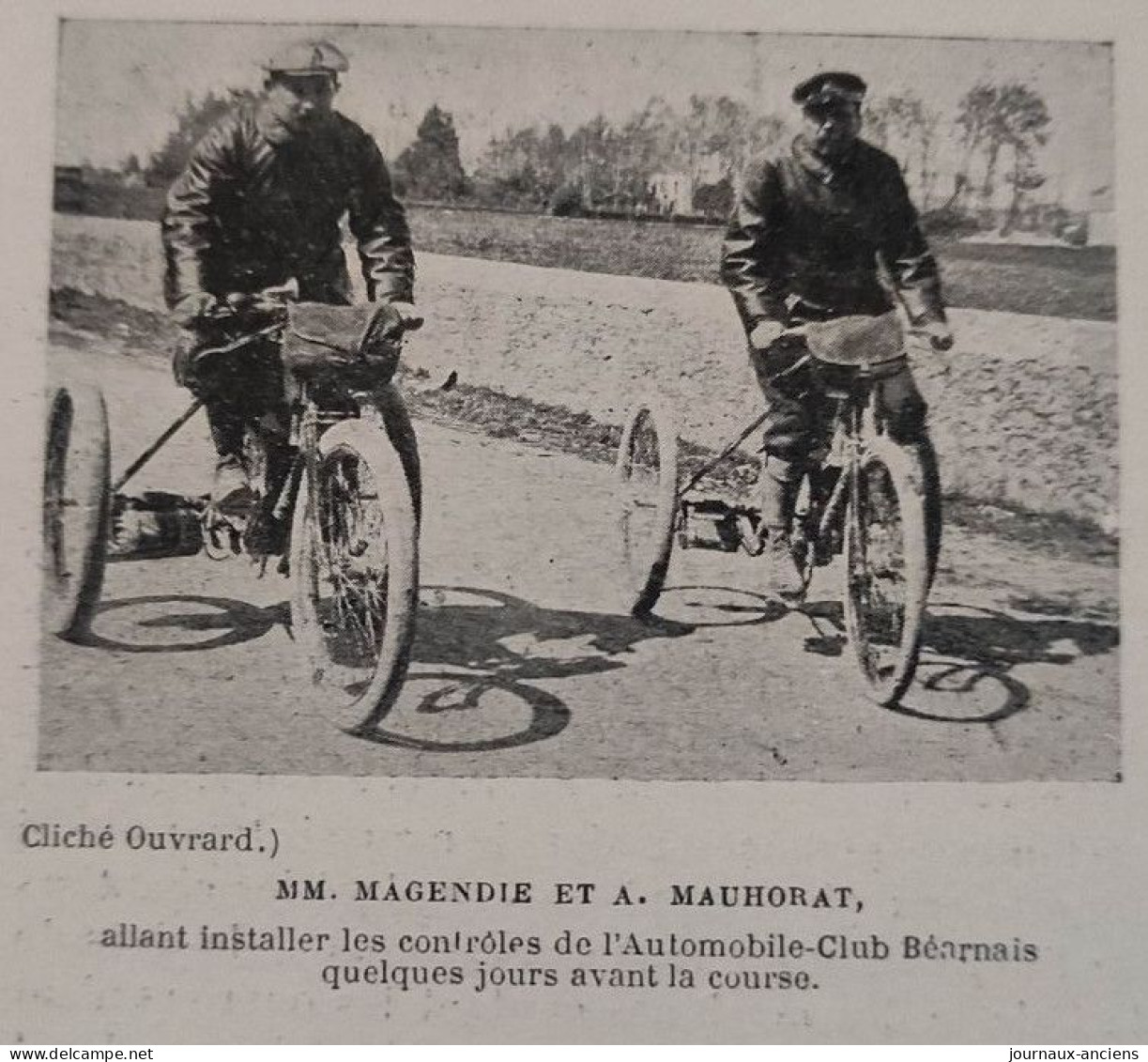 1899 COURSE AUTOMOBILES - PAU = BAYONNE = PAU - AUTOMOBILE CLUB BÉARNAIS - LA VIE AU GRAND AIR - Zeitschriften - Vor 1900