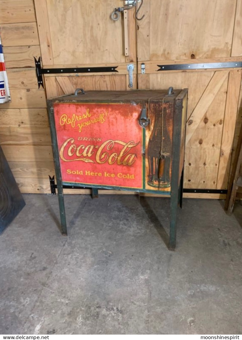 Cooler Coca Cola Canadian 1920 / Glacière Coca Cola Canadienne 1920 - Limonade