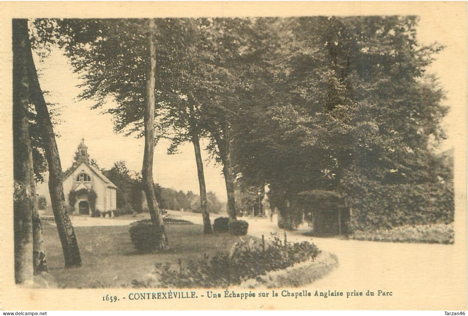 27.04.2024 - C - 1659. CONTREXEVILLE - Une échappée Sur La Chapelle Anglaise Prise Du Parc - Contrexeville