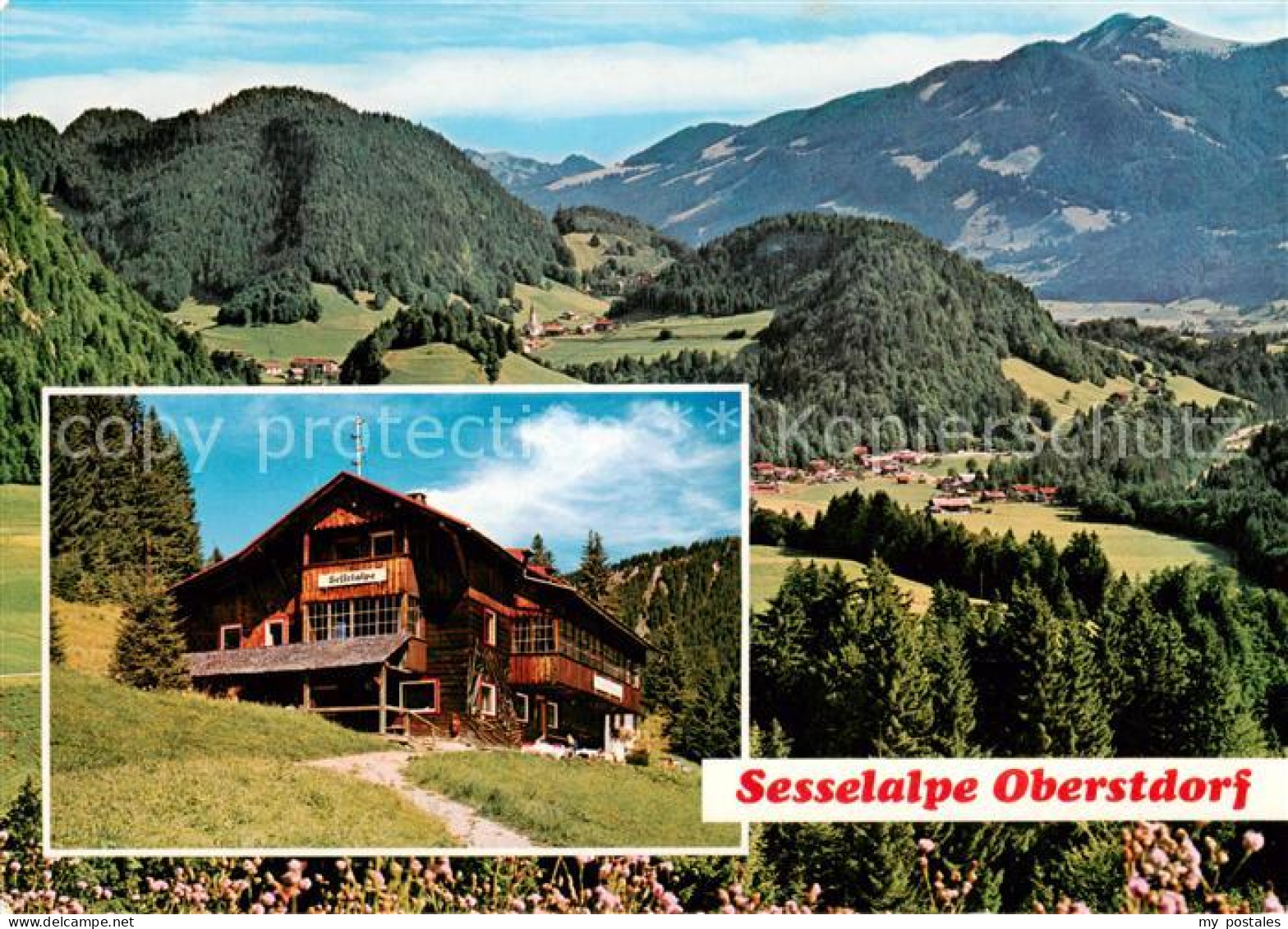 73790238 Tiefenbach Oberstdorf Alpengasthof Sesselalpe Landschaftspanorama Allga - Oberstdorf