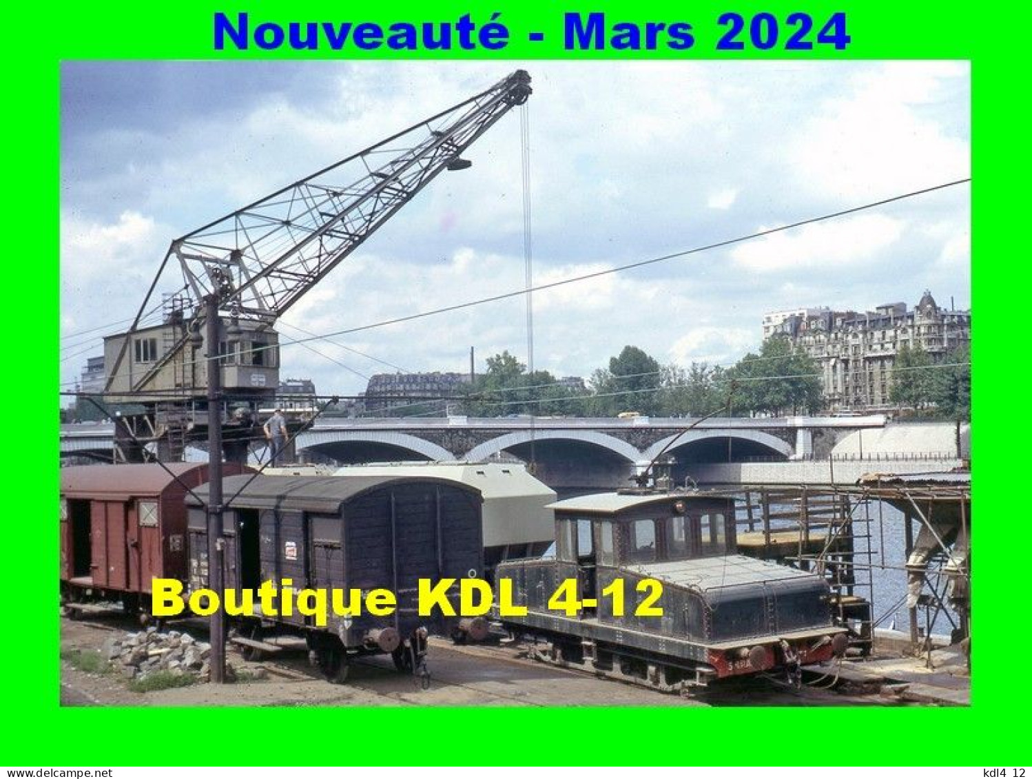 ACACF 853 - Locotracteur électrique Manoeuvrant Au Port D'Austerlitz - PARIS - Seine - SNCF - El Sena Y Sus Bordes