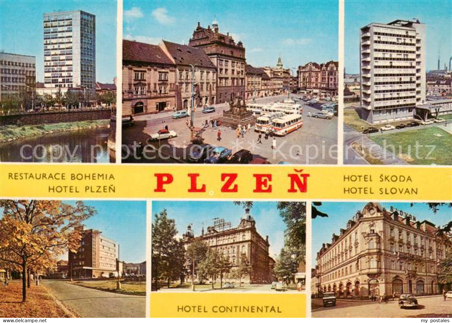 73790218 Plzen Pilsen Restaurace Bohemia Hotels Zentrum Rathaus Denkmal Plzen Pi - Tschechische Republik