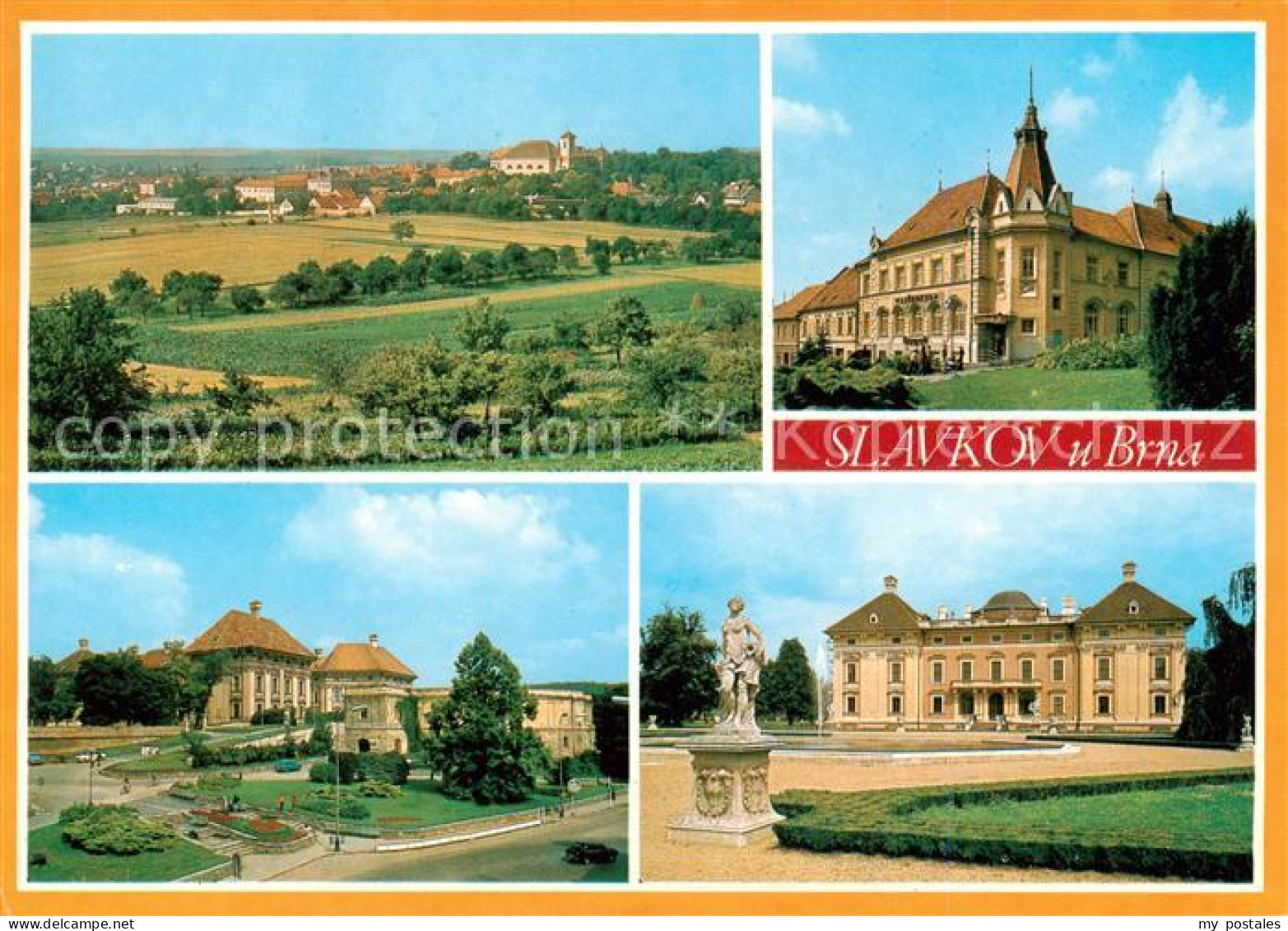 73790215 Slavkov U Brna Austerlitz CZ Panorama Schloss Park Denkmal  - Repubblica Ceca