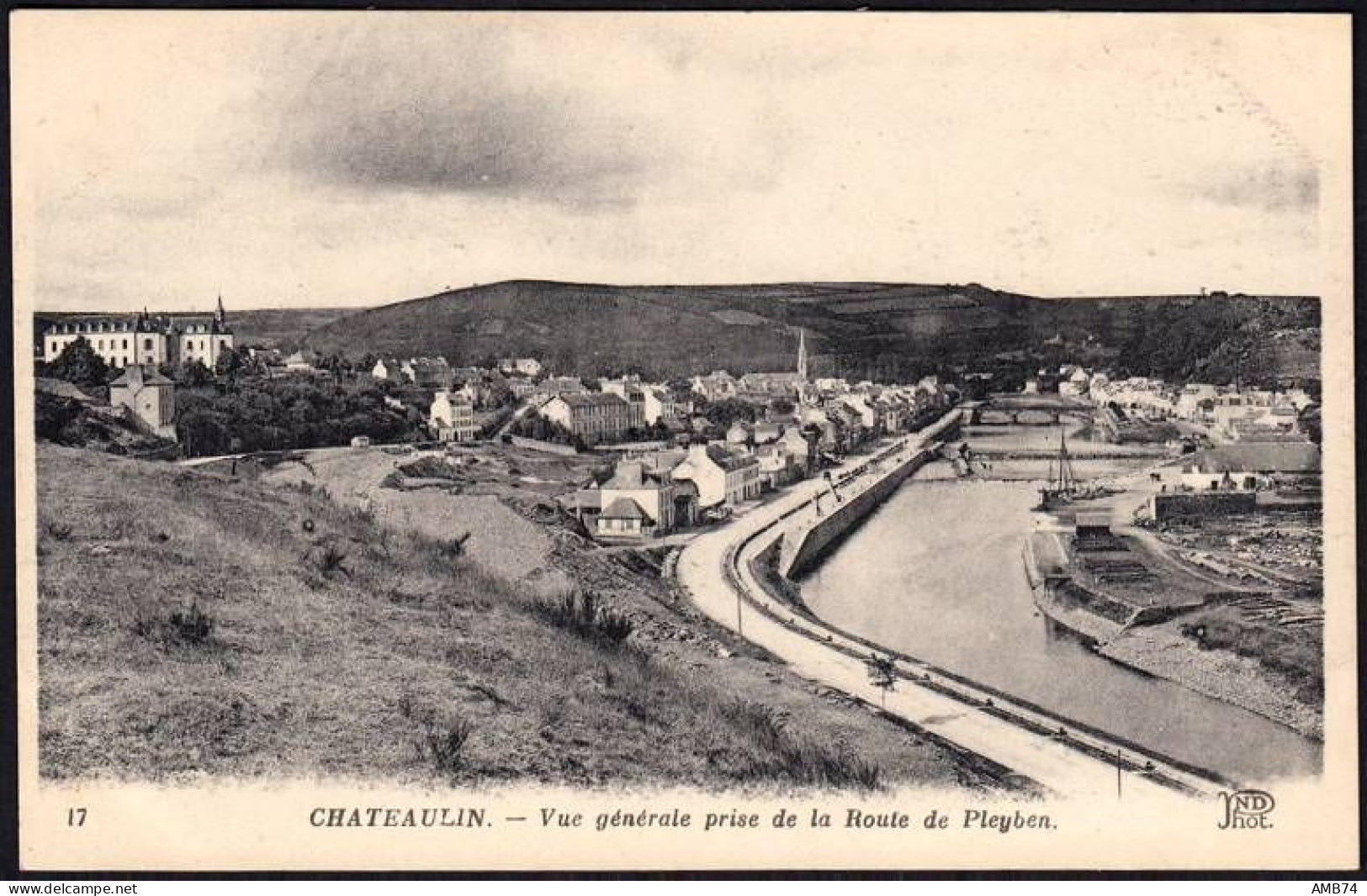29-0016 - Carte Postale FINISTERE (29) - CHATEAULIN - Vue Prise De La Route De Pleyben - Châteaulin