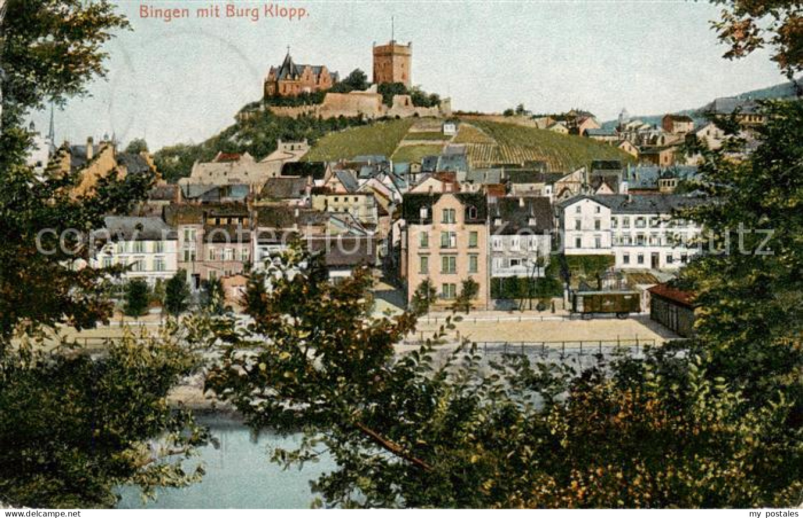 73790183 Bingen Rhein Durchblick Zur Burg Klopp Bingen Rhein - Bingen