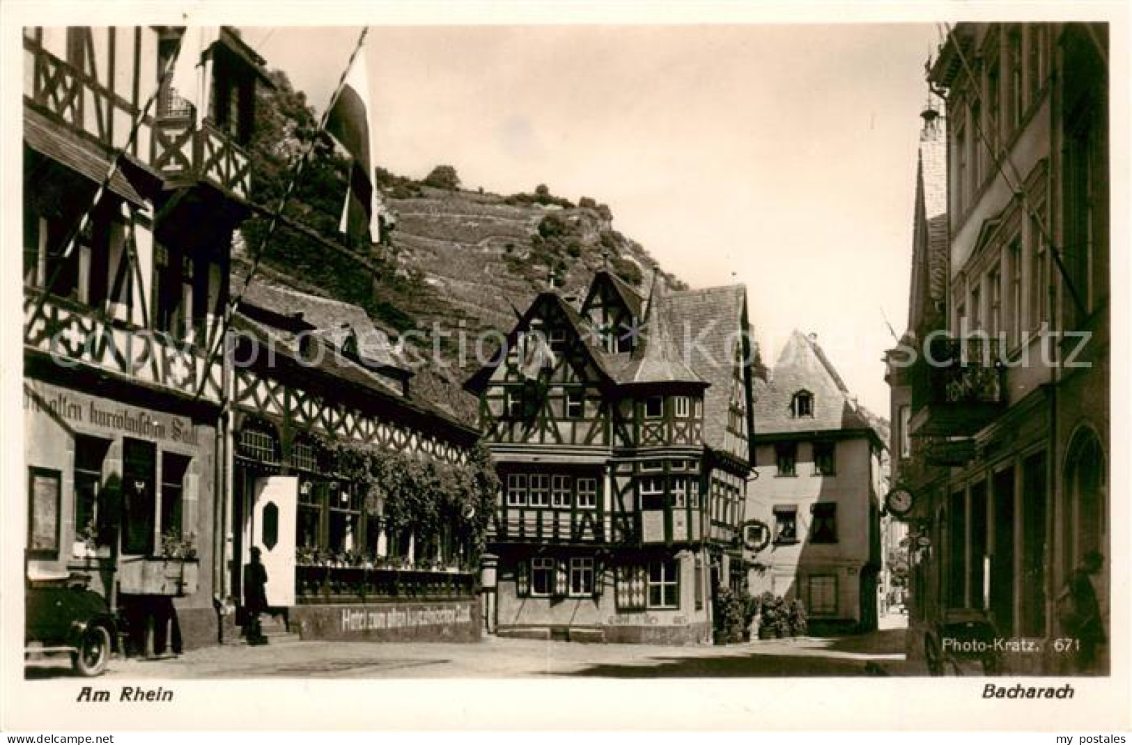 73790178 Bacharach Rhein Altstadt Fachwerkhaeuser Bacharach Rhein - Bacharach