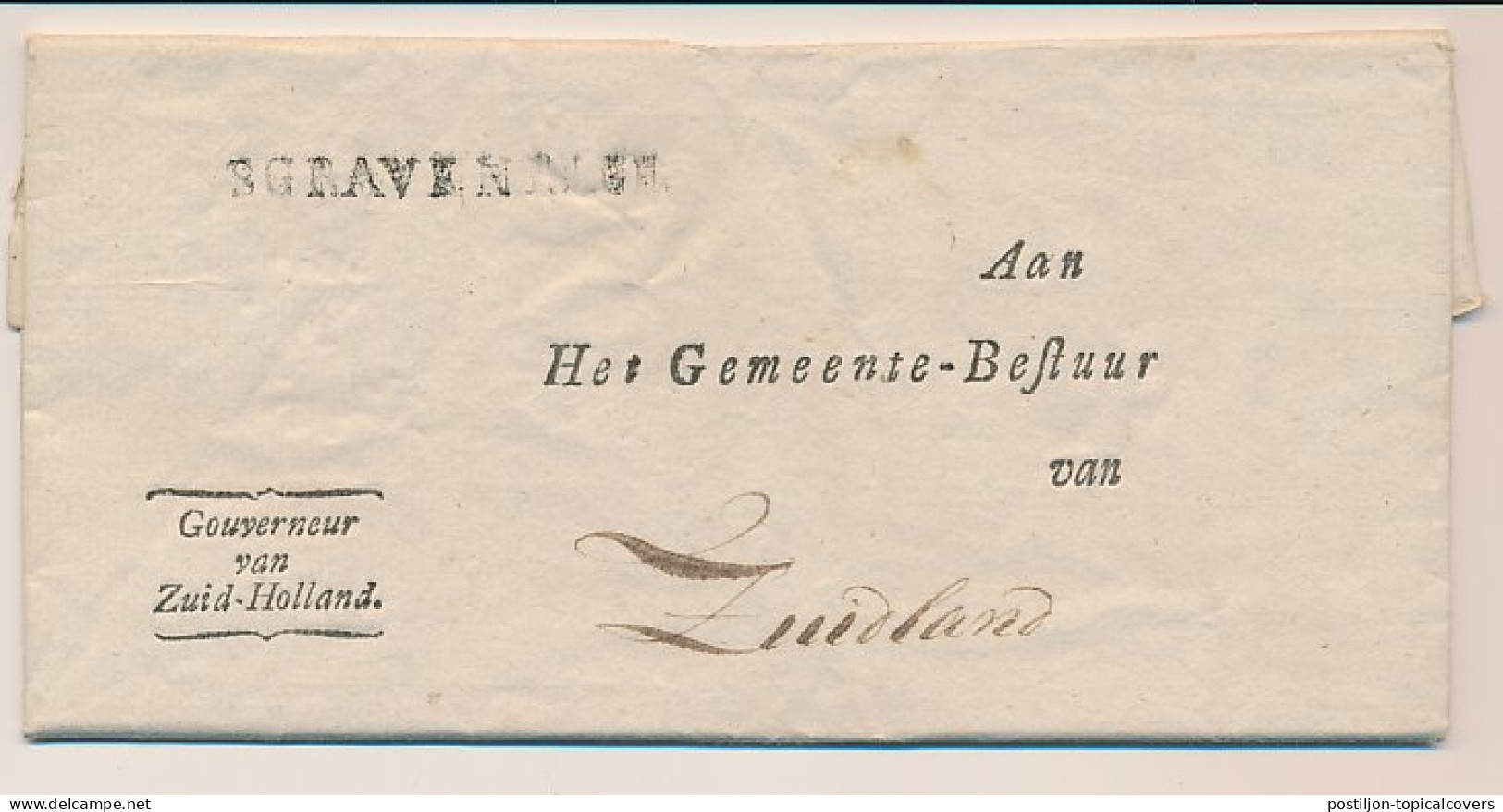 S GRAVENHAGE - Zuidland 1815  - ...-1852 Vorläufer