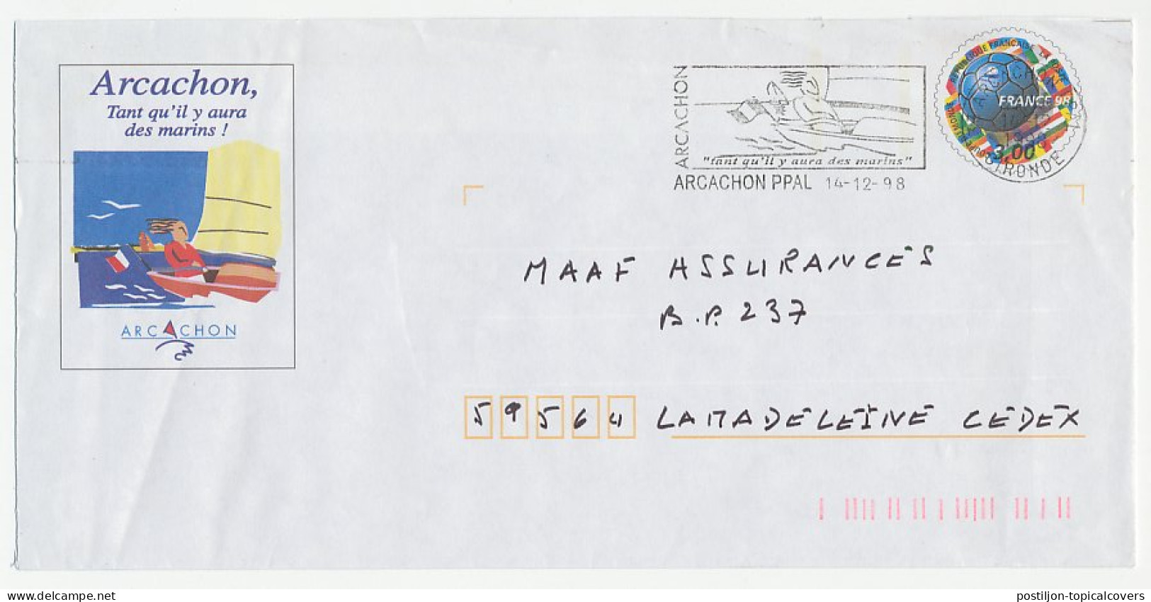 Postal Stationery / PAP France 1998 Sailboat - Sailing - Altri & Non Classificati