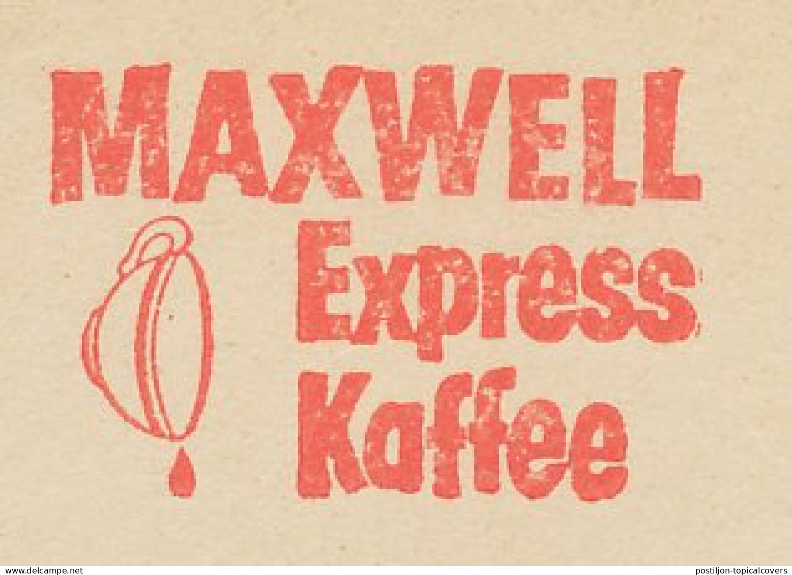 Meter Cut Germany 1958 Coffee - Maxwell - Andere & Zonder Classificatie