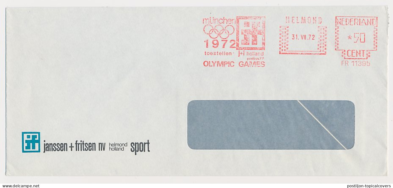 Meter Cover Netherlands 1972 Olympic Games Munchen 1972 - Helmond - Sonstige & Ohne Zuordnung