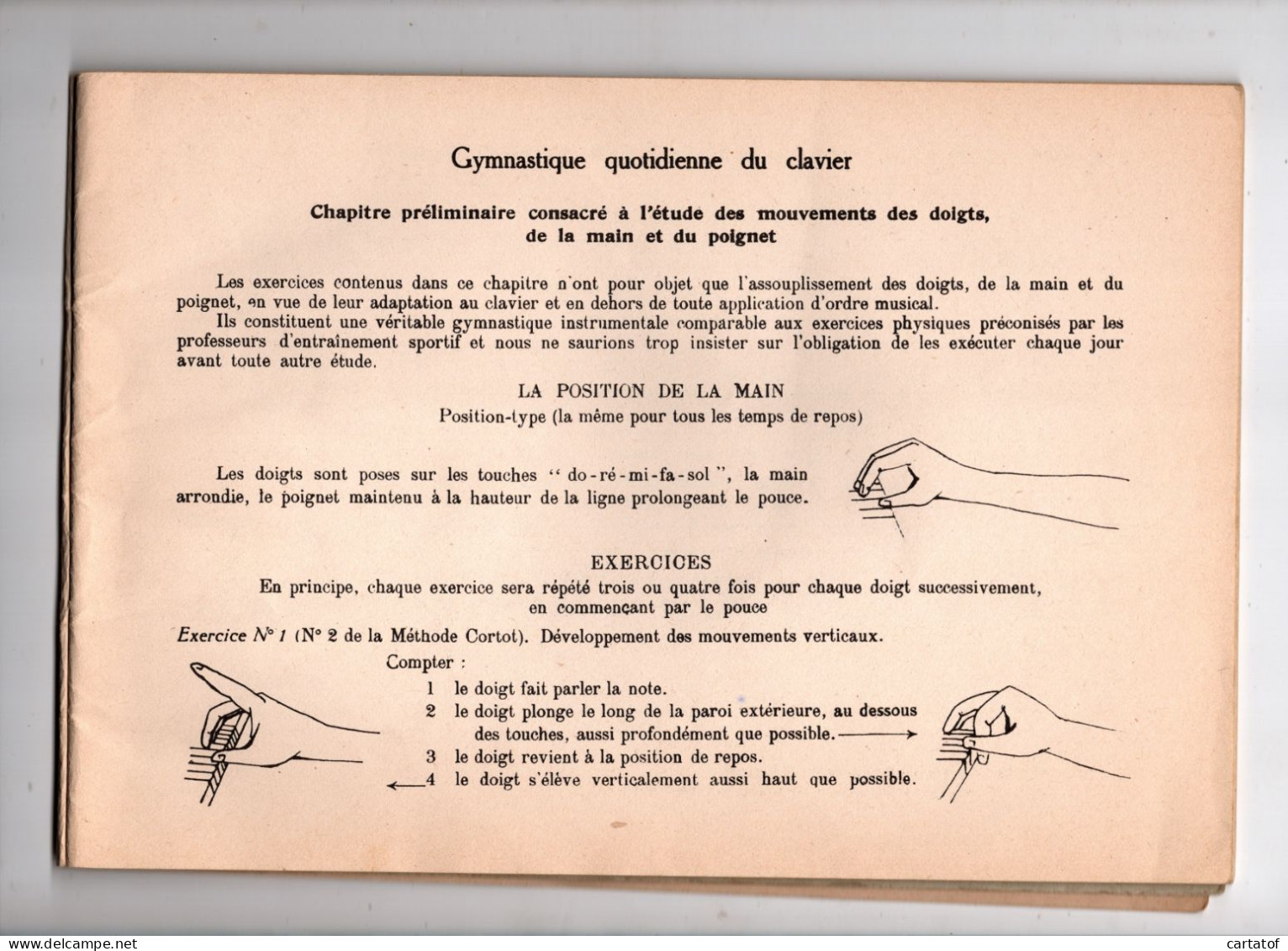 Principes Elémentaires De La Technique Pianistique . ALFRED CORTOT . JEANNE BLANCARD . Editions SALABERT - Musik