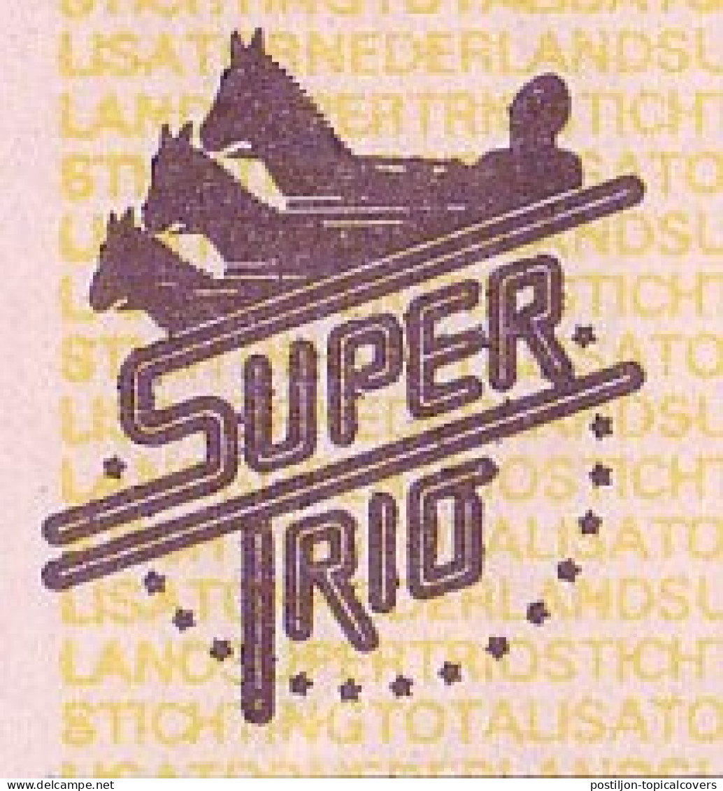 Bet Form Netherlands 1981 Horse Racing - Super Trio - Horses