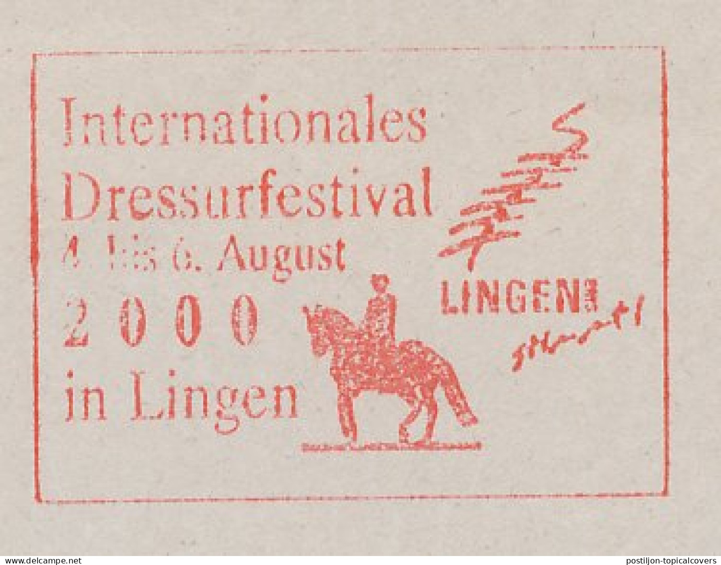 Meter Cut Germany 2000 International Dressage Festival Lingen 2000 - Horse - Ippica