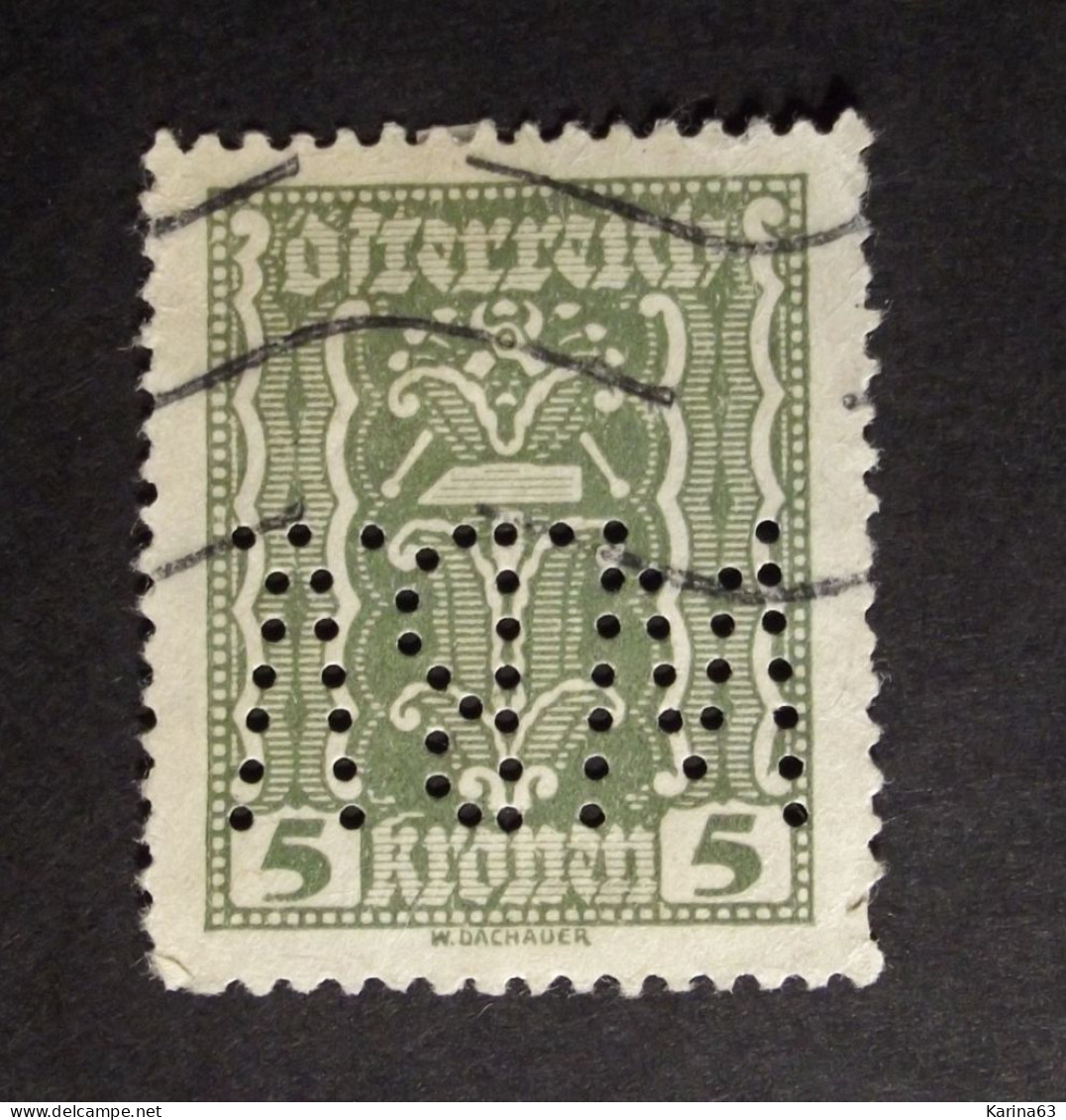 Österreich - Autriche - Oostenrijk - Perfin - Lochung  - W.B.V. - Cancelled - Used Stamps