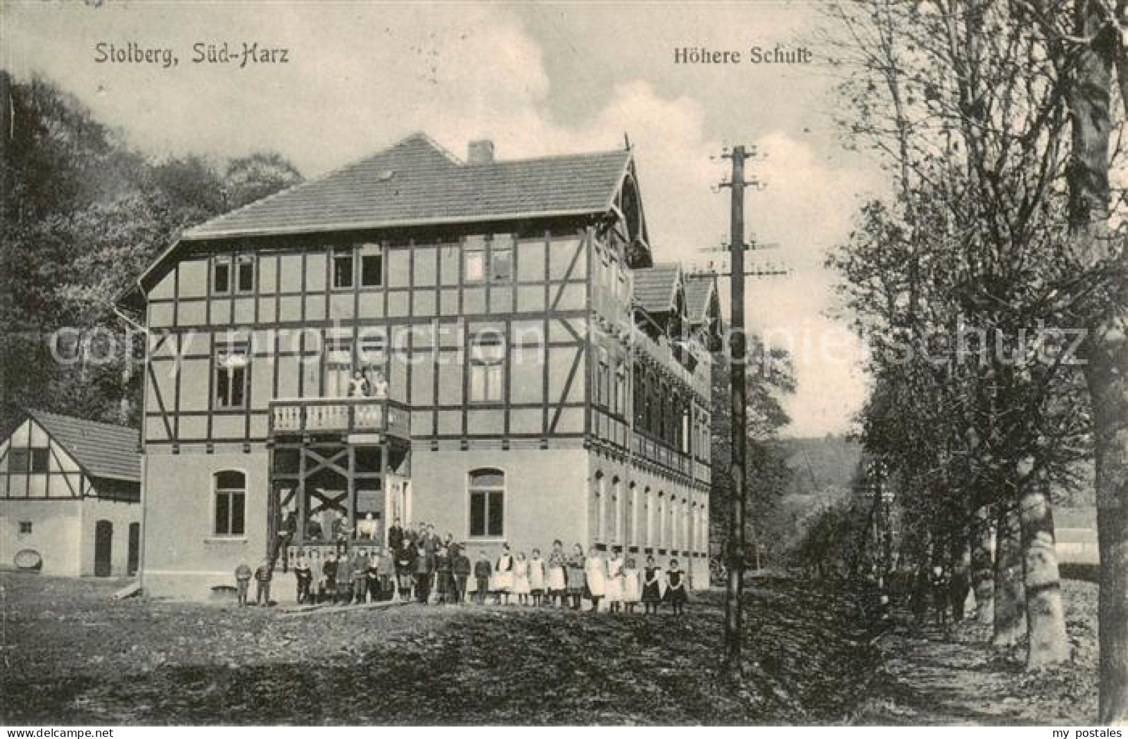 73790091 Stolberg Harz Hoehere Schule Aussenansicht Fachwerkhaus Stolberg Harz - Stolberg (Harz)