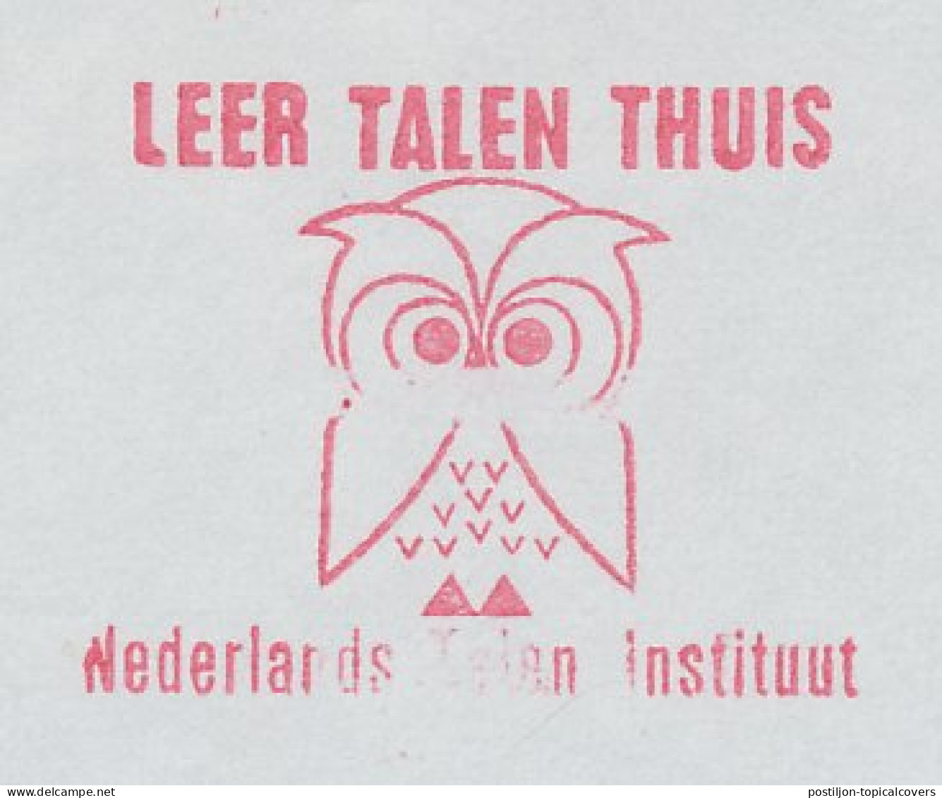 Meter Cut Netherlands 1970 - Postalia 4054 Bird - Owl  - Other & Unclassified