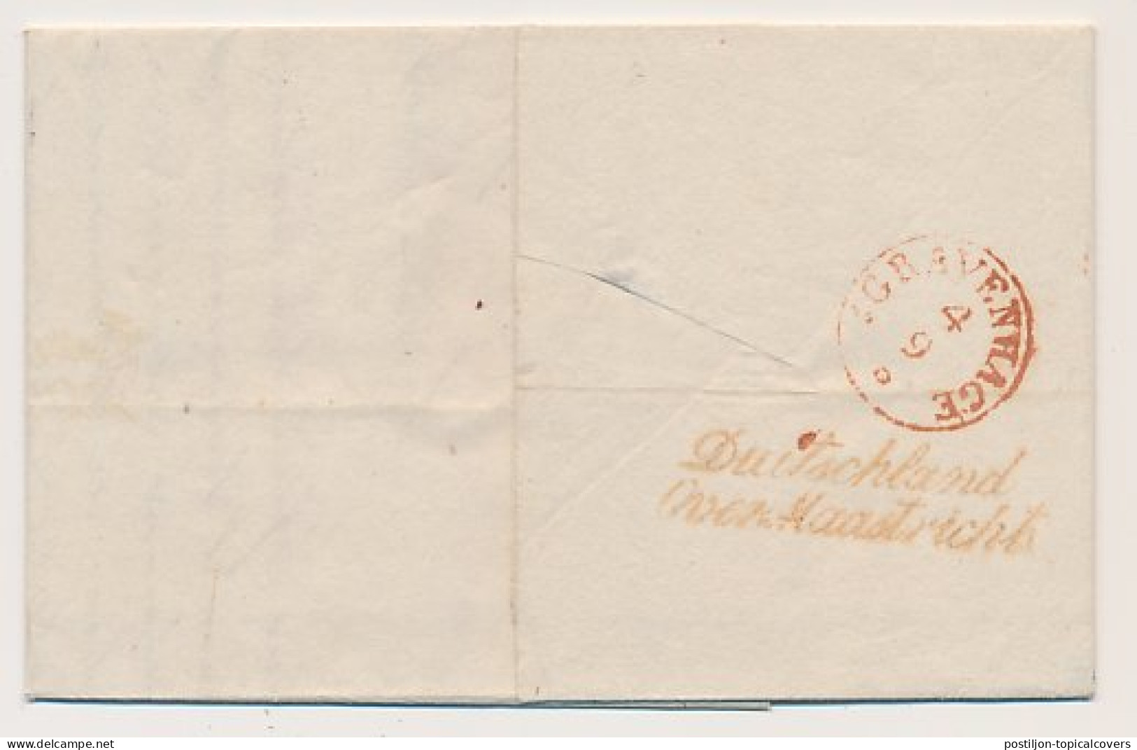 Solingen Duitsland - Den Haag 1843 - Duitschland Over Maastricht - ...-1852 Prephilately