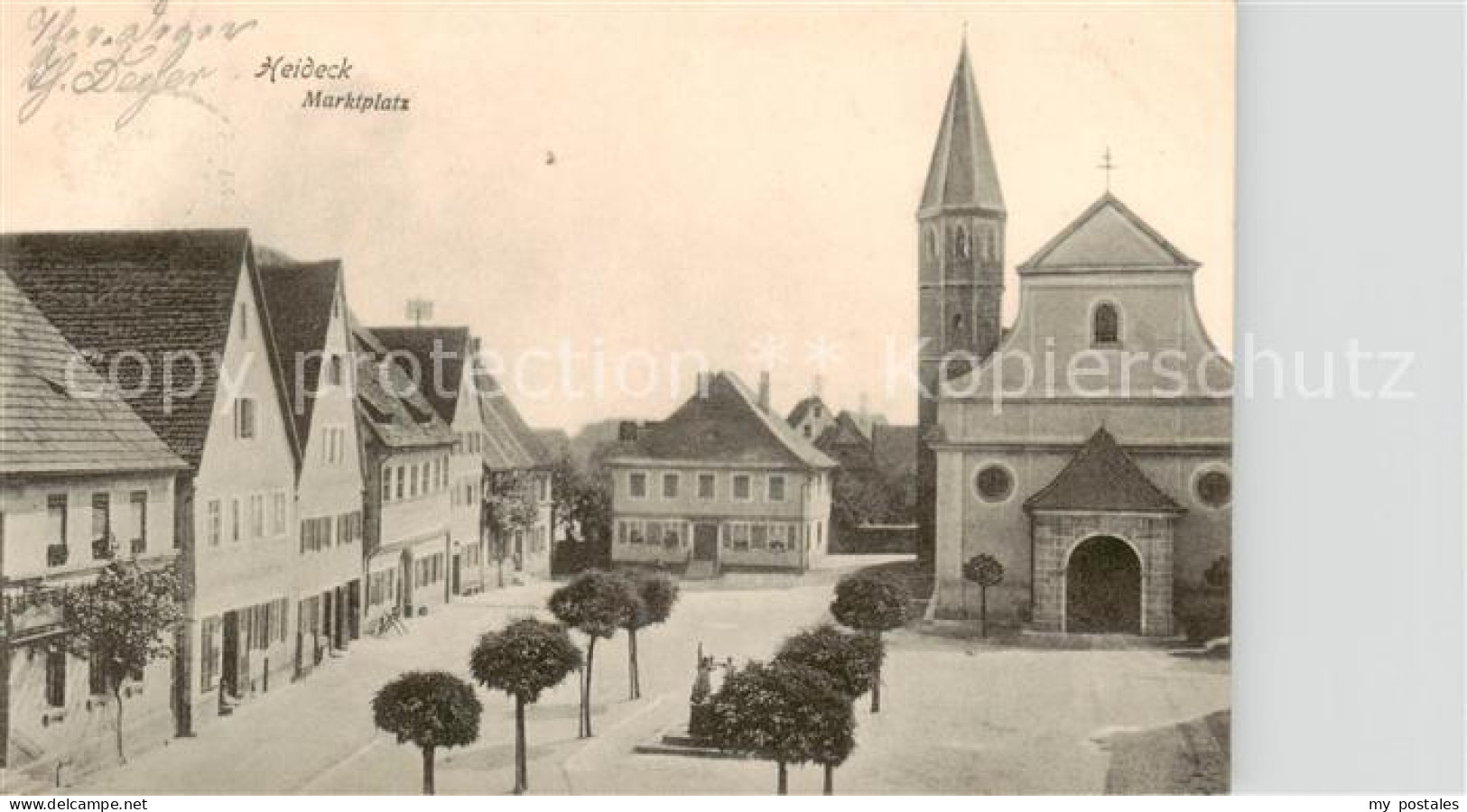 73790068 Heideck Mittelfranken Marktplatz Heideck Mittelfranken - Andere & Zonder Classificatie