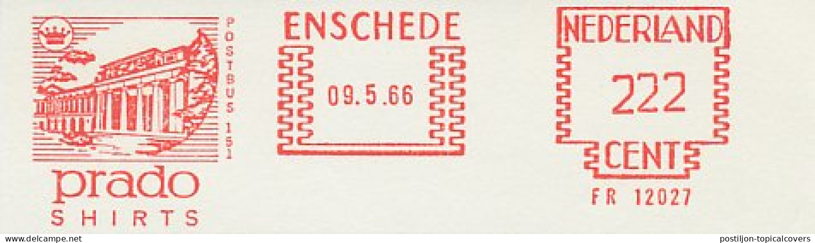 Meter Proof / Test Strip Netherlands 1966 Prado Museum - Andere & Zonder Classificatie