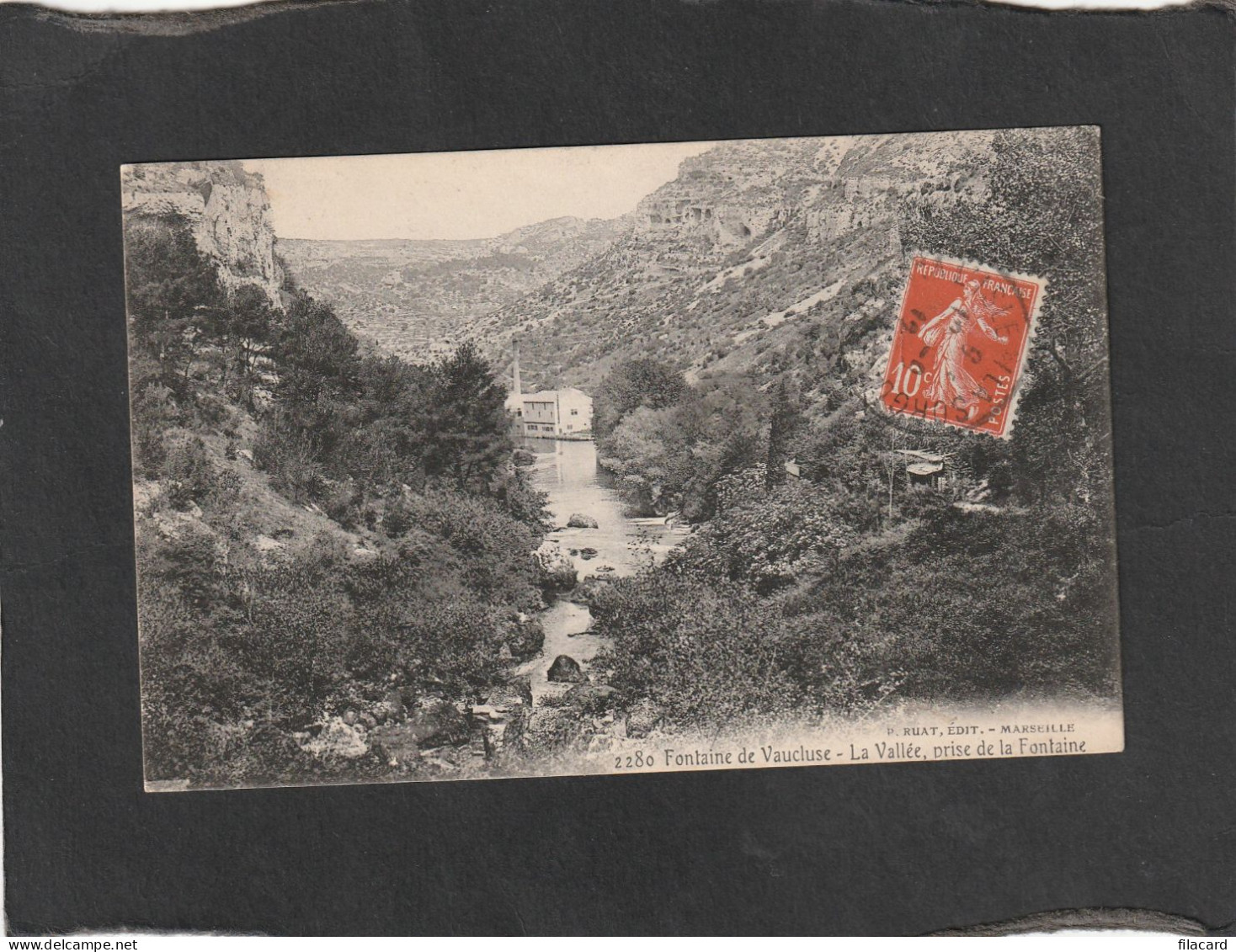 128710          Francia,      Fontaine   De  Vaucluse,    La  Vallee,   Prise  De La  Fontaine,   VG   1912 - L'Isle Sur Sorgue