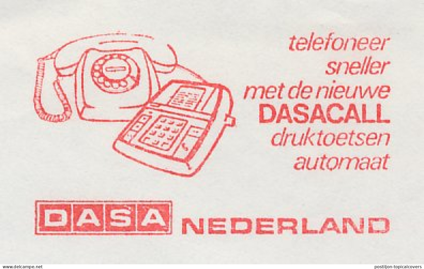 Meter Cover Netherlands 1976 Telephone - Push Buttons - Telekom