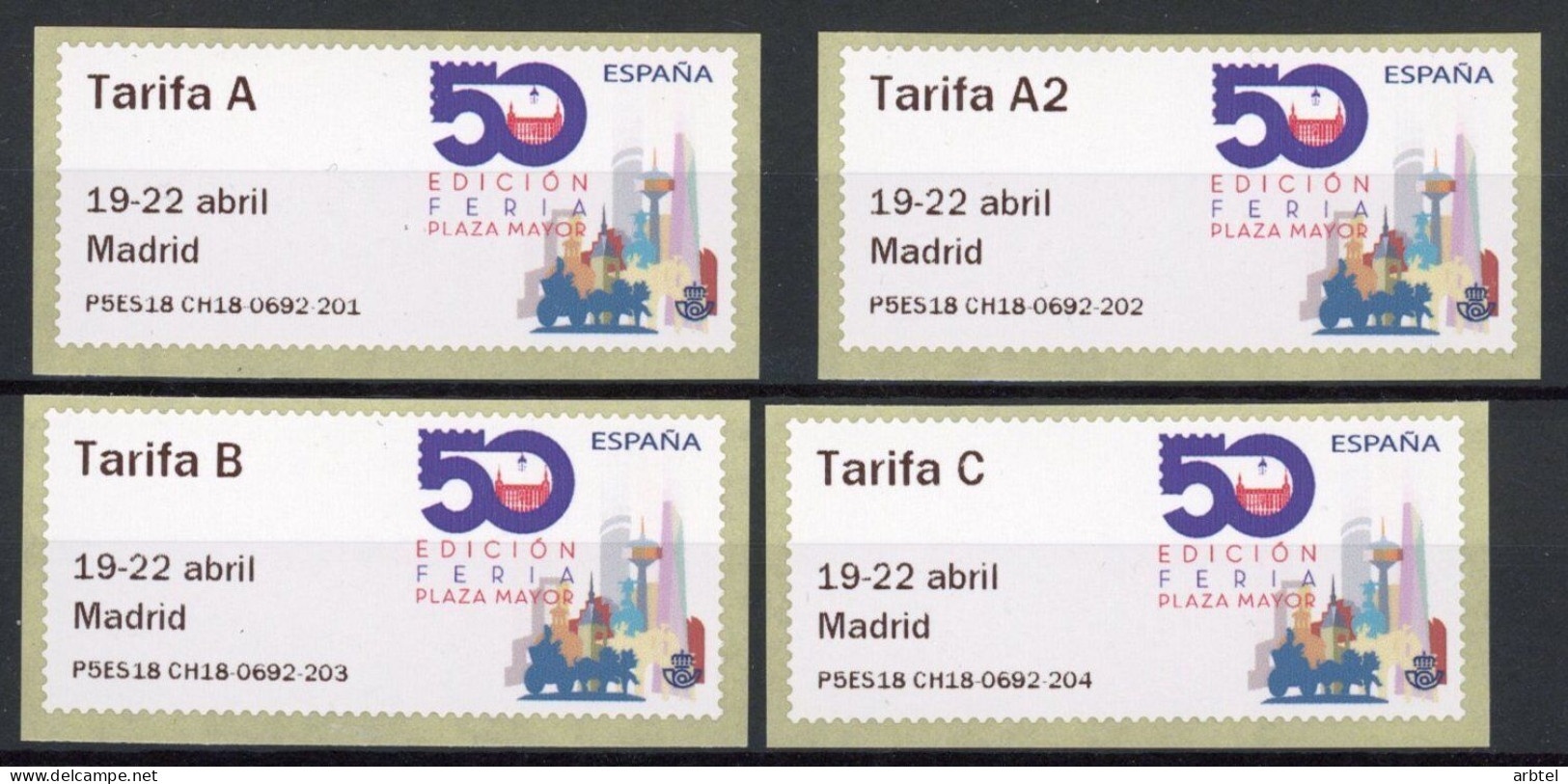 ESPAÑA SPAIN ATM 50 AÑOS PLAZA MAYOR P5ES18 - Unused Stamps