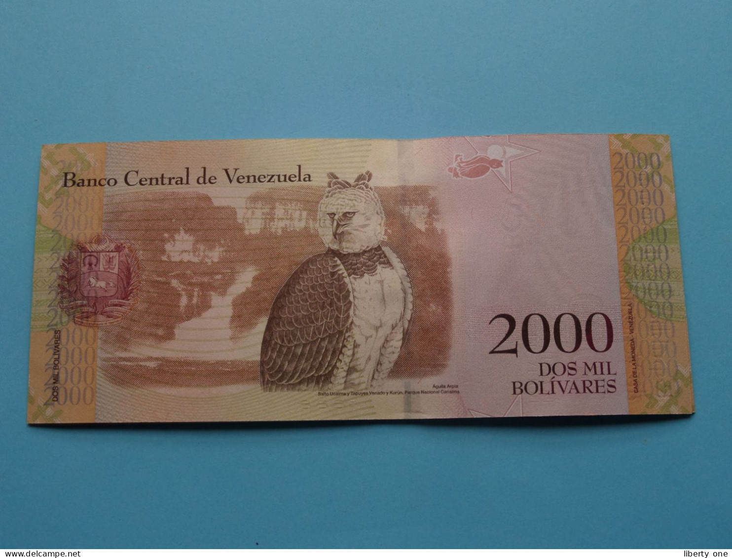 2000 - Dos Mil Bolivares > 18 De Agosto De 2016 > Republica Bolivariana De Venezuela ( For Grade, Please See Photo )! - Venezuela