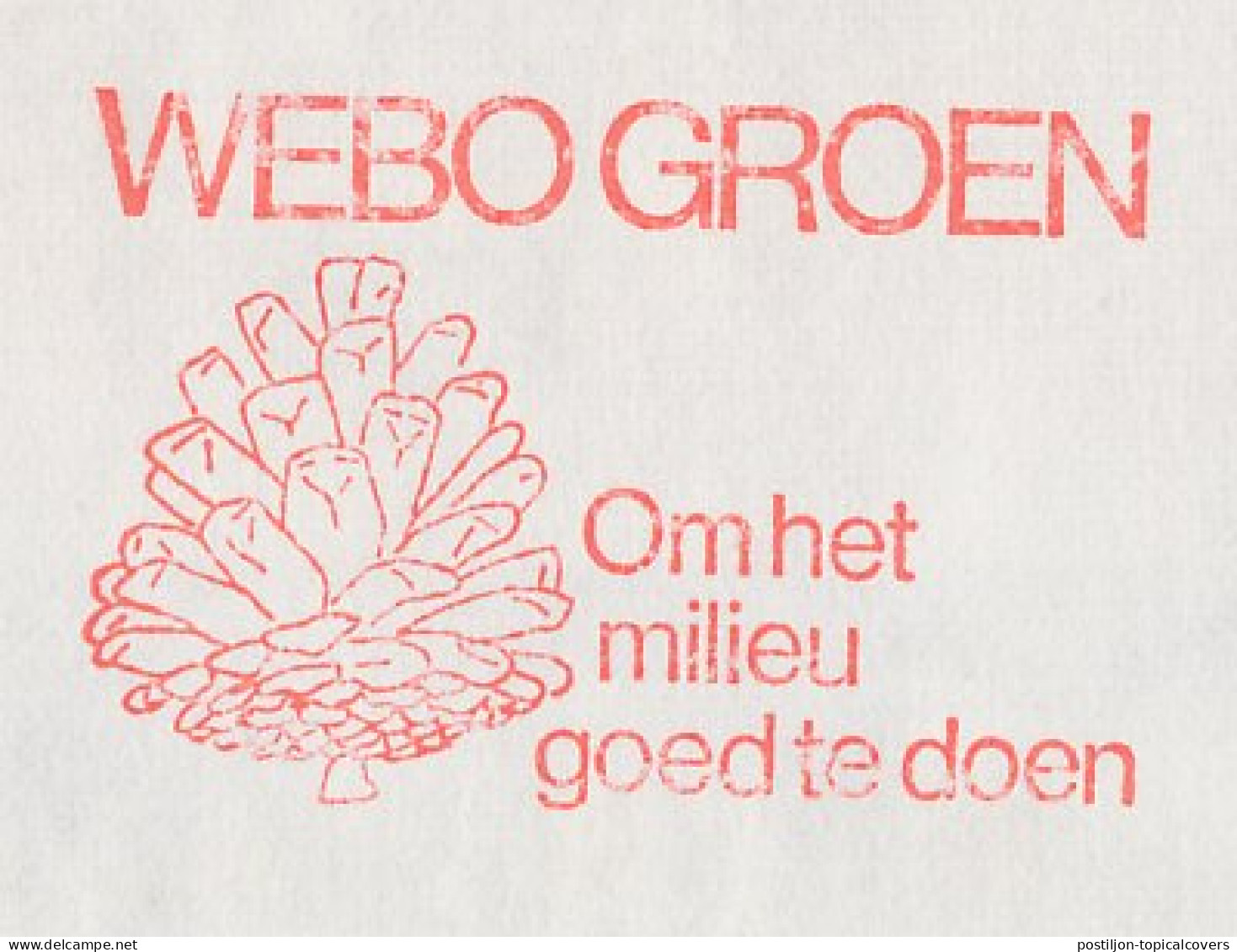 Meter Cover Netherlands 1978 Pine Cone - Zundert - Bomen