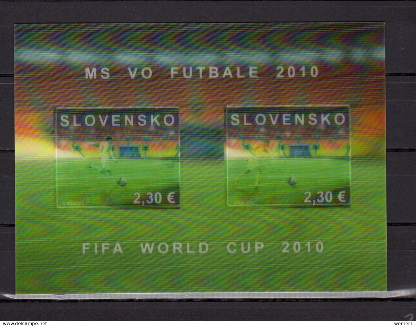Slovakia 2010 Football Soccer World Cup 3-D S/s MNH - 2010 – Südafrika