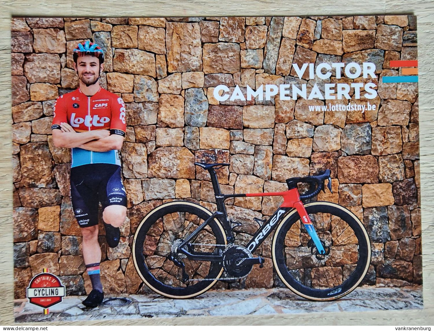 Card Victor Campenaerts - Team Lotto Dstny - 2024 - Belgium - Cycling - Cyclisme - Ciclismo - Wielrennen - Wielrennen