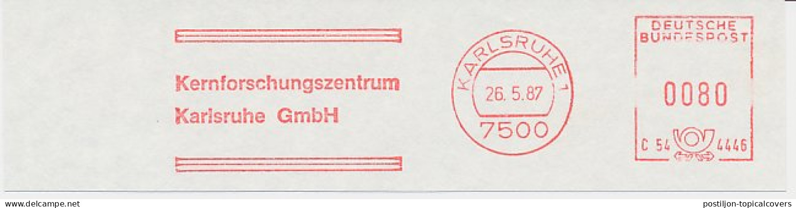 Meter Cut Germany 1987 Nuclear Research Center - Other & Unclassified