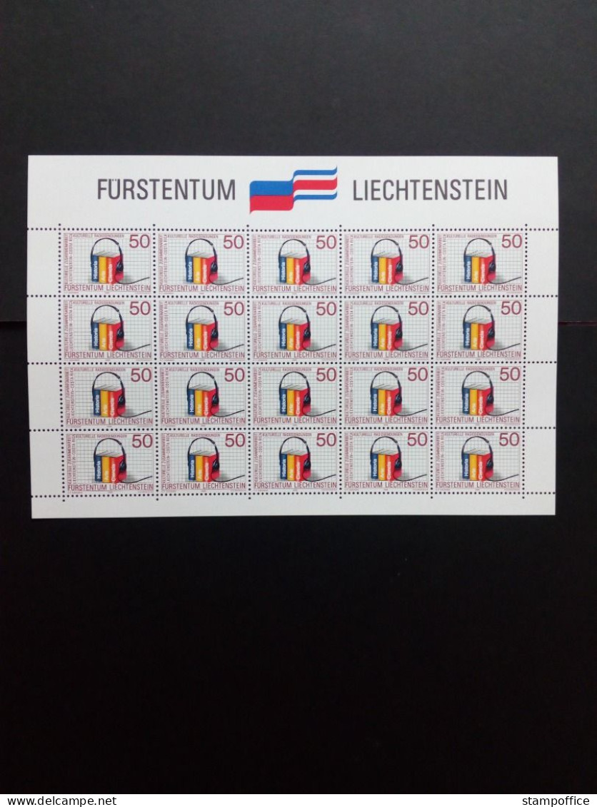 LIECHTENSTEIN MI-NR. 945-946 POSTFRISCH(MINT)) KLEINBOGENSATZ MITLÄUFER 1988 KULTURELLE ZUSAMMENARBEIT - Idées Européennes