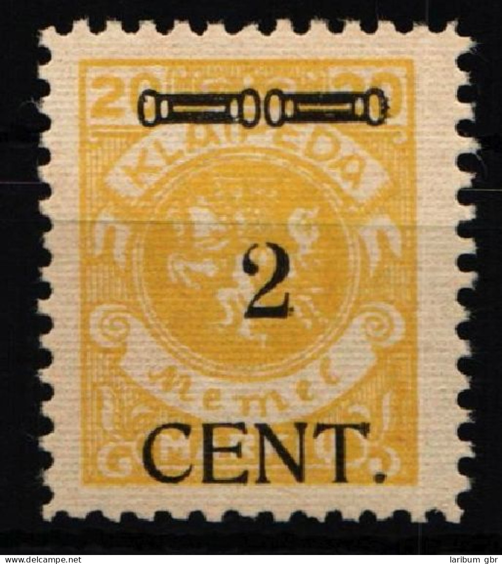 Memel 176 III Postfrisch Geprüft Klein VP #KR490 - Memel (Klaipeda) 1923