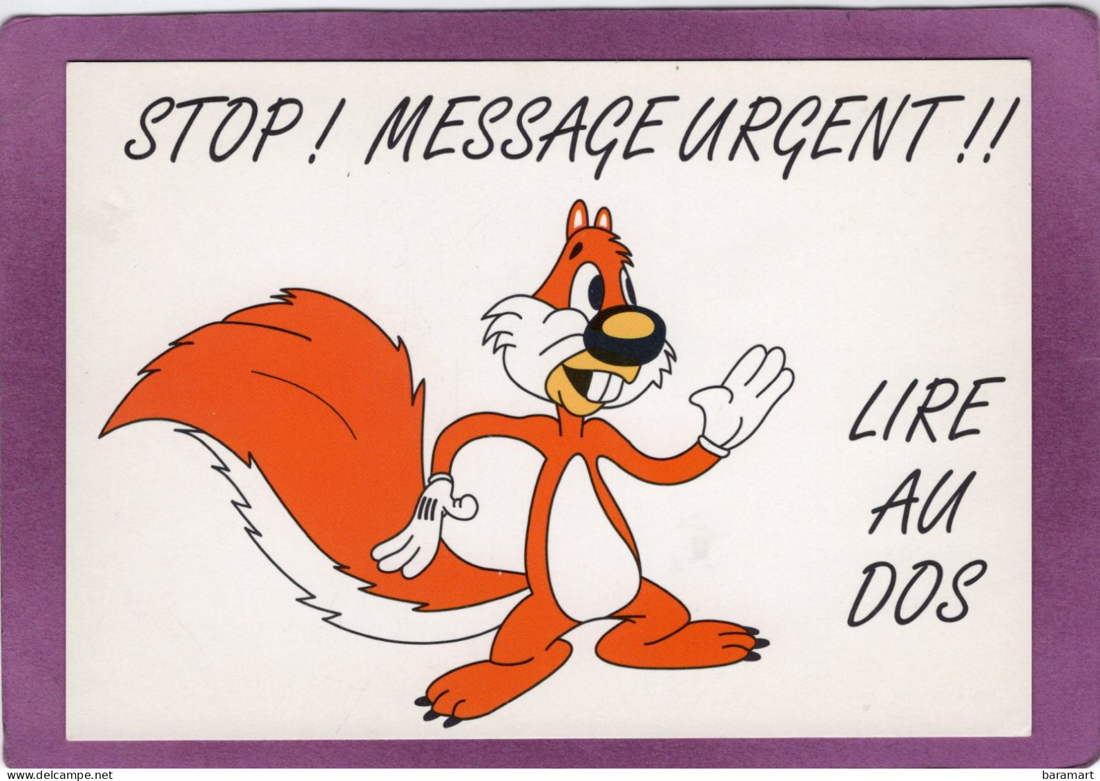 Humour   TEX AVERY TA 39  Écureuil Stop ! Message Urgent !! Lire Au Dos - Bandes Dessinées