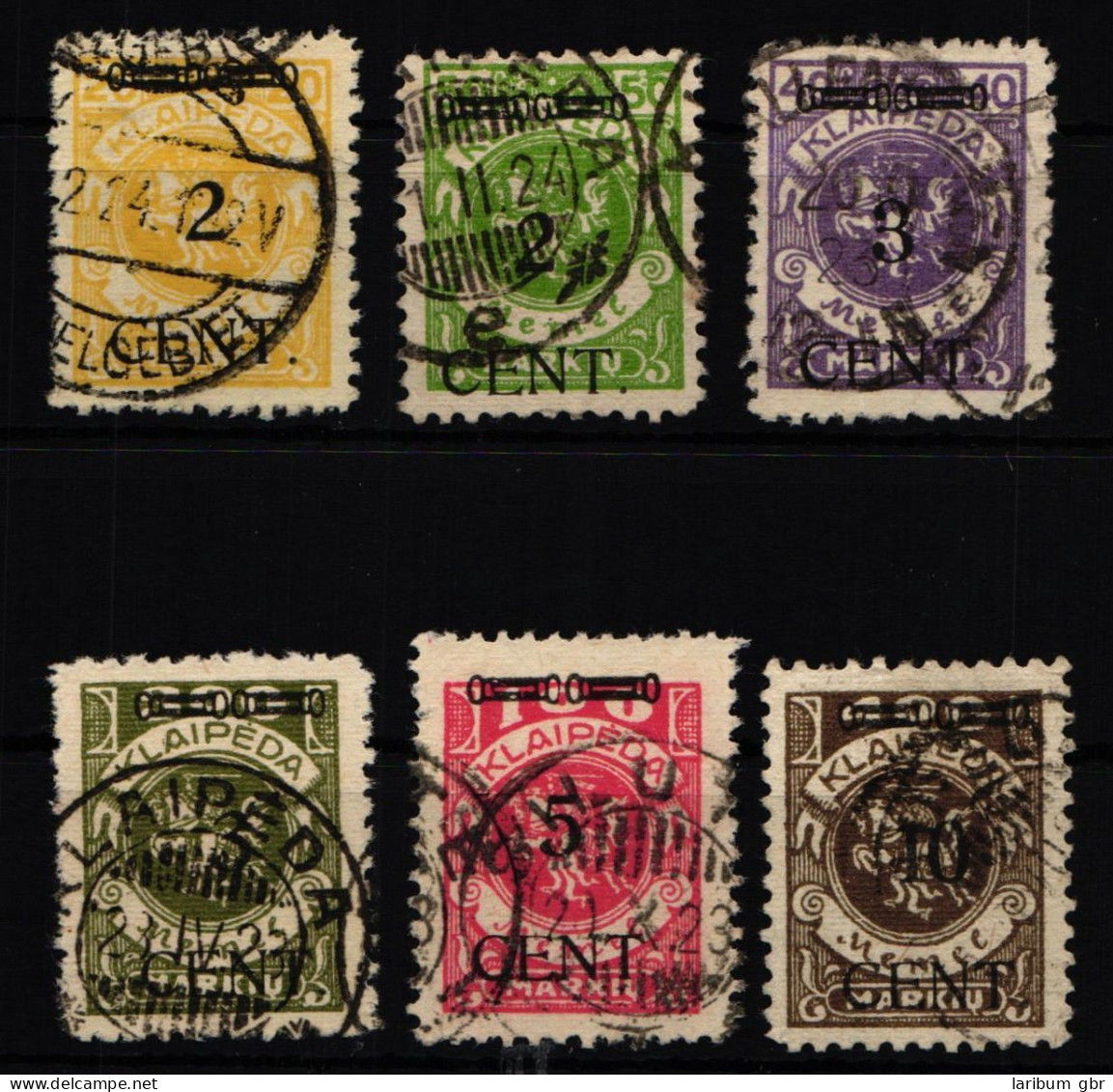 Memel 176 I-181 I Gestempelt Alle Geprüft BPP #KS805 - Memel (Klaïpeda) 1923