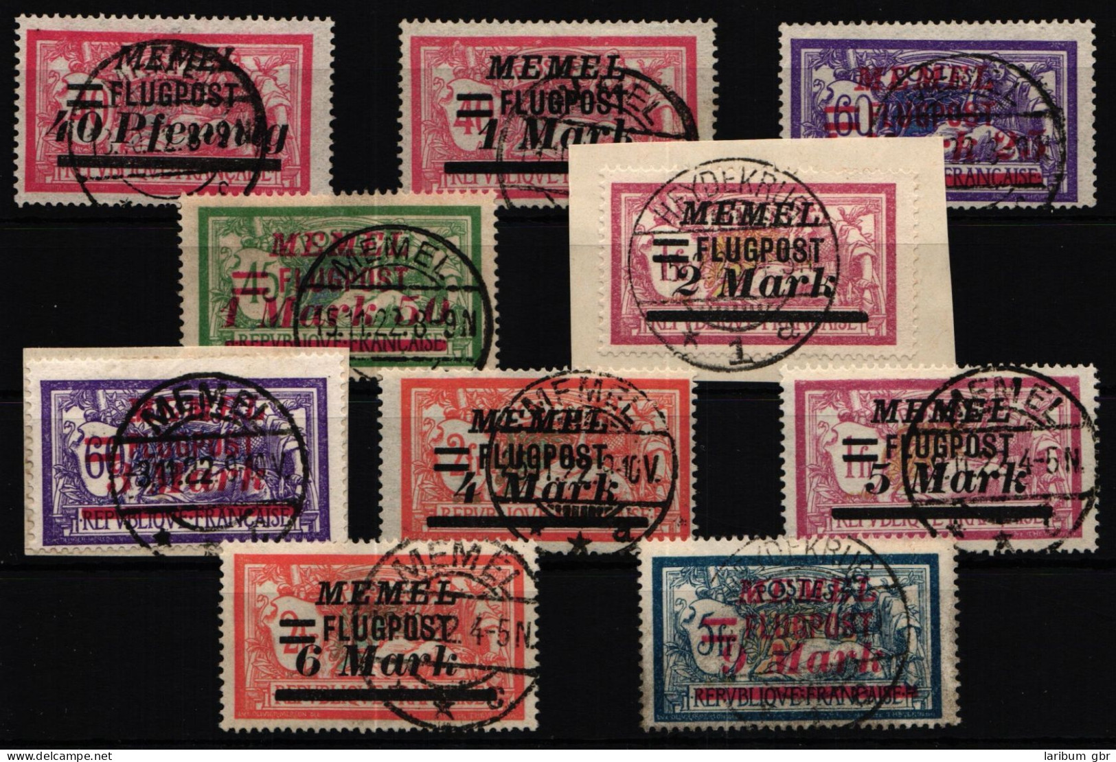 Memel 98-107 Gestempelt Viele Geprüft BPP #KR575 - Memel (Klaipeda) 1923